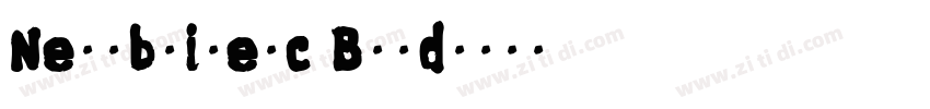 Nesobritesc Bold字体转换